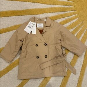 Zara lined/filled trench coat BNWT